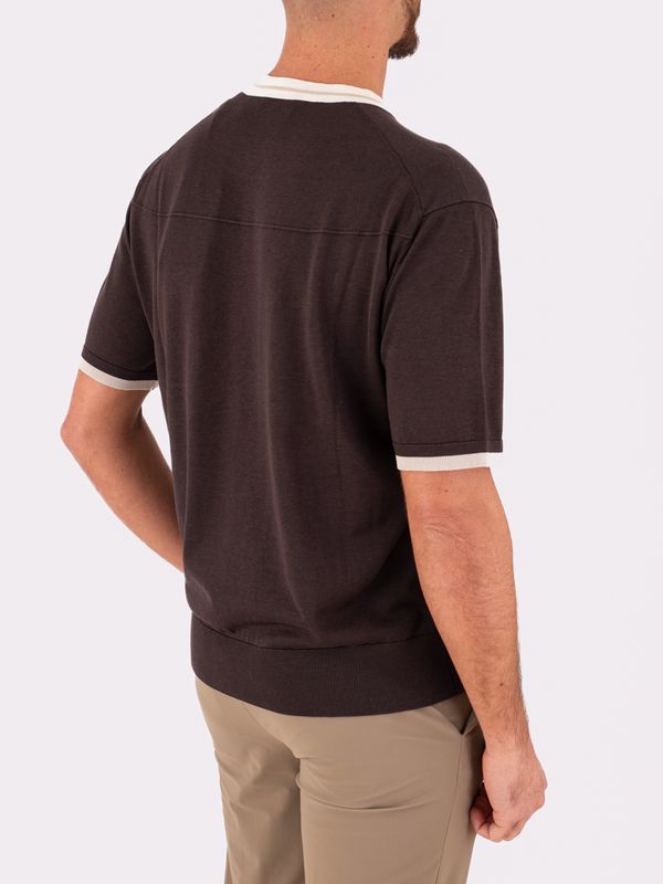 3. Paolo Pecora Milano Men's T-Shirt with Contrast Pocket Brown Paolo Pecora Milano a032f200