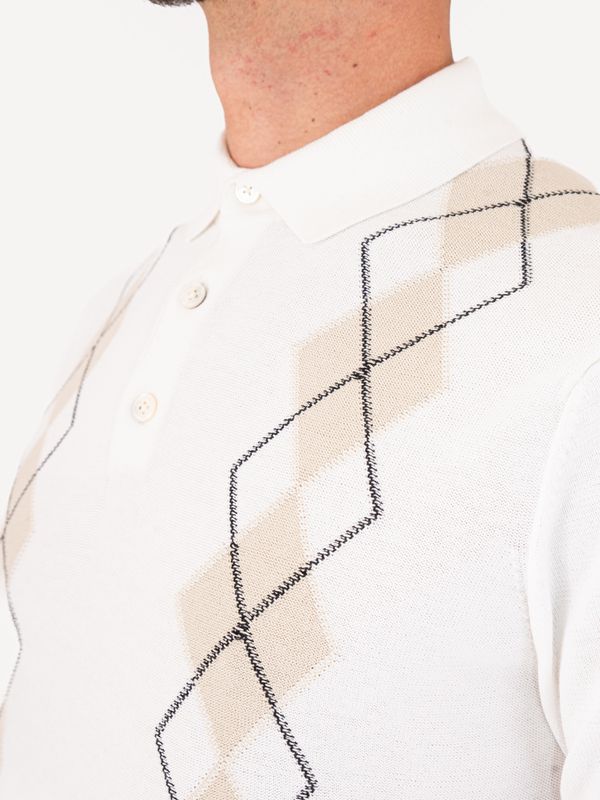 4. Paolo Pecora Men's Short-Sleeved Polo Shirt with Front Motif White Paolo Pecora Milano a049f900