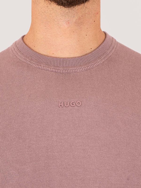 4. Maglia Uomo HUGO Girocollo con Logo Frontale Vinaccia Hugo 50553588