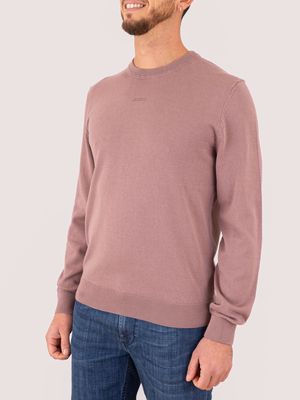 2. Maglia Uomo HUGO Girocollo con Logo Frontale Vinaccia