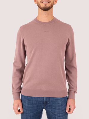 1. Maglia Uomo HUGO Girocollo con Logo Frontale Vinaccia