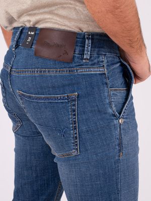 4. Jean slim pour homme Re-Hash en denim Bleu