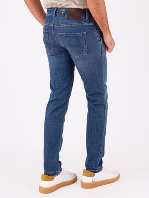 3. Jean slim pour homme Re-Hash en denim Bleu
