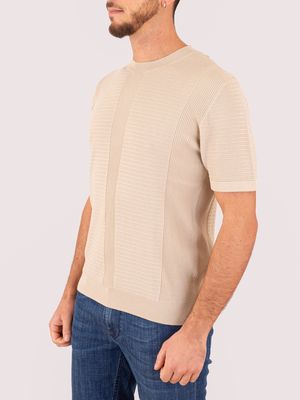 2. Paolo Pecora Milano men's t-shirt in knitted cotton Beige