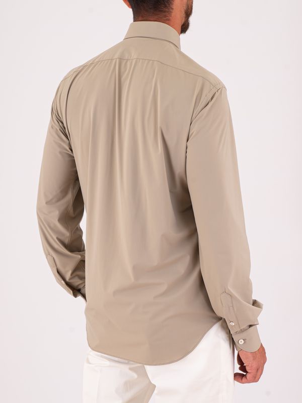 3. Camicia uomo Xacus in tessuto tecnico facile da stirare Evolution- Regular Beige Xacus 21641.act358ml