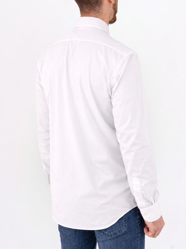 3. Camicia uomo Xacus in tessuto tecnico facile da stirare Evolution- Regular Bianco Xacus 21641.act358ml