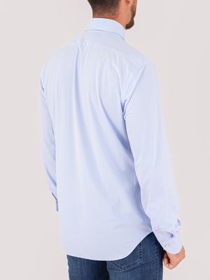 3. Camicia uomo Xacus in tessuto tecnico facile da stirare Evolution- Regular Celeste