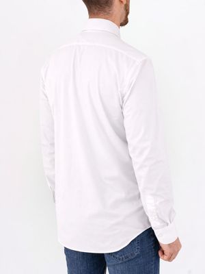 3. Camicia uomo Xacus in tessuto tecnico facile da stirare Evolution- Regular Bianco