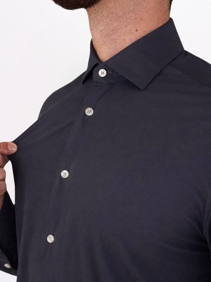 4. Camicia uomo Xacus in tessuto tecnico facile da stirare Evolution- Regular Blu