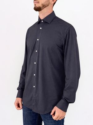 2. Camicia uomo Xacus in tessuto tecnico facile da stirare Evolution- Regular Blu