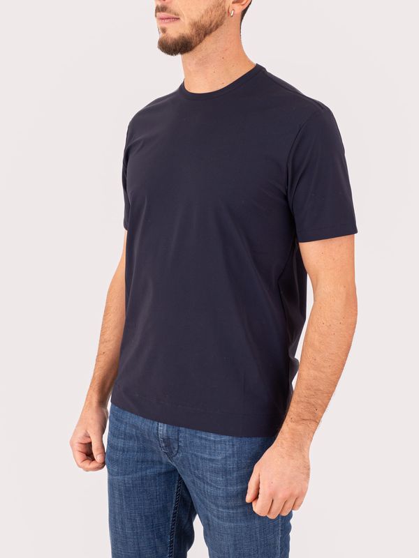 2. Xacus men's T-shirt in technical fabric with an essential design Blue Xacus 21682.act119mm