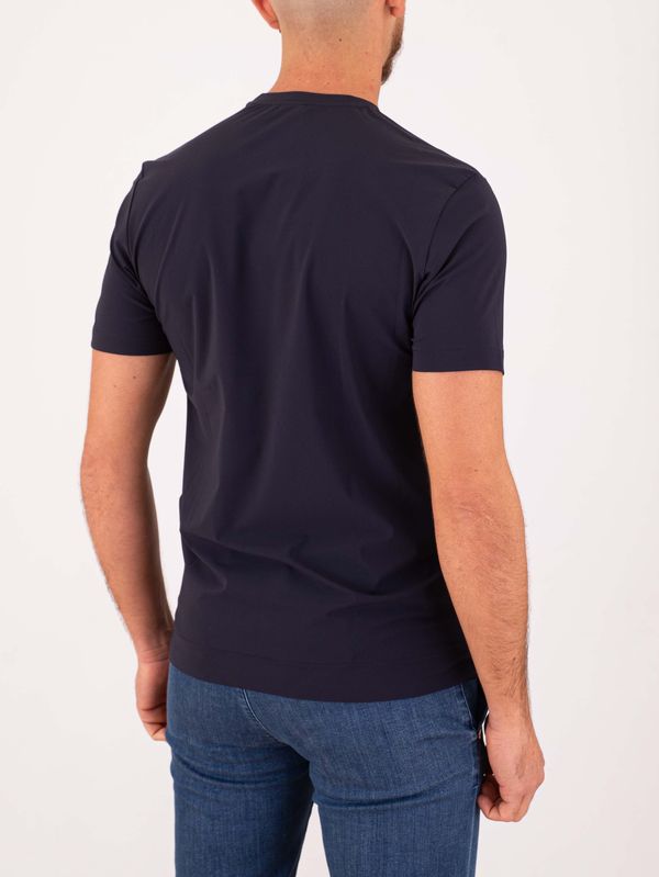 3. Xacus men's T-shirt in technical fabric with an essential design Black Xacus 21682.act119mm
