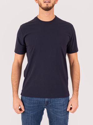 1. Xacus men's T-shirt in technical fabric with an essential design Blue