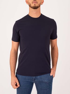 1. Xacus men's T-shirt in technical fabric with an essential design Black