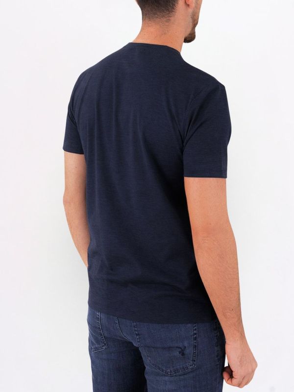 3. Xacus men's T-shirt in slim-fit technical fabric, basic style Blue Melange Xacus 21681.act119mm