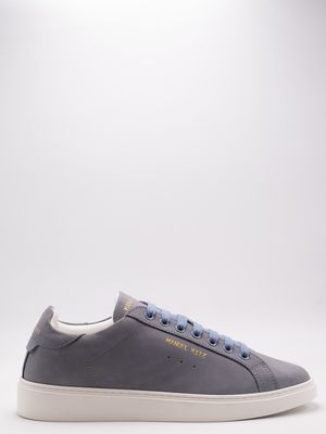 2. Baskets pour homme Manuel Ritz en cuir nubuck avec semelle carrée Bleu grisâtre