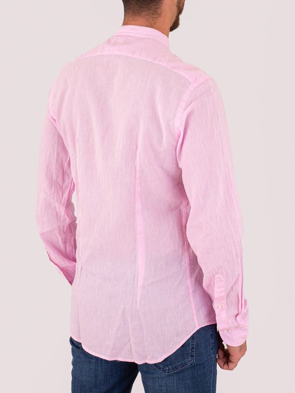 3. T-shirt uomo Paolo Pecora Milano in misto seta e collo alla coreana Rosa MANUEL RITZ 4032e604l263197