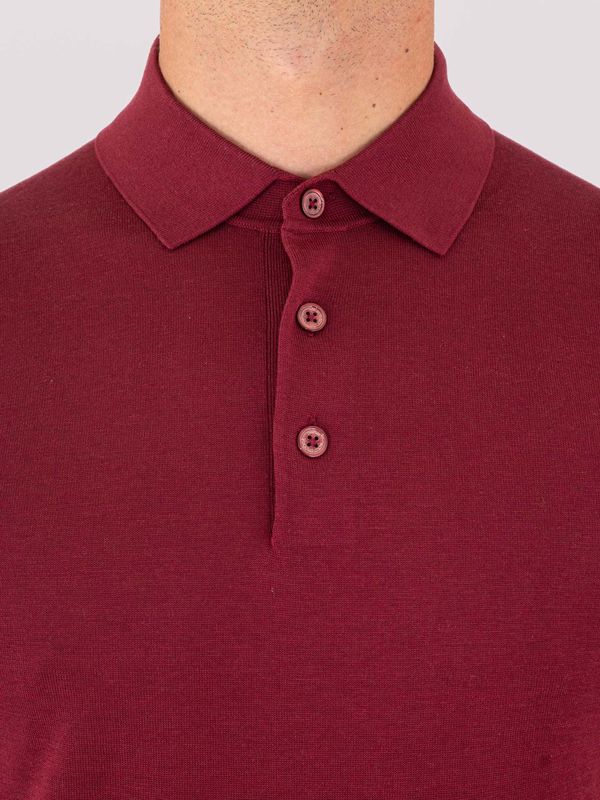 4. Paolo Pecora Milano men's slim-fit polo shirt in cotton knit Dark Brick Paolo Pecora Milano a054f200