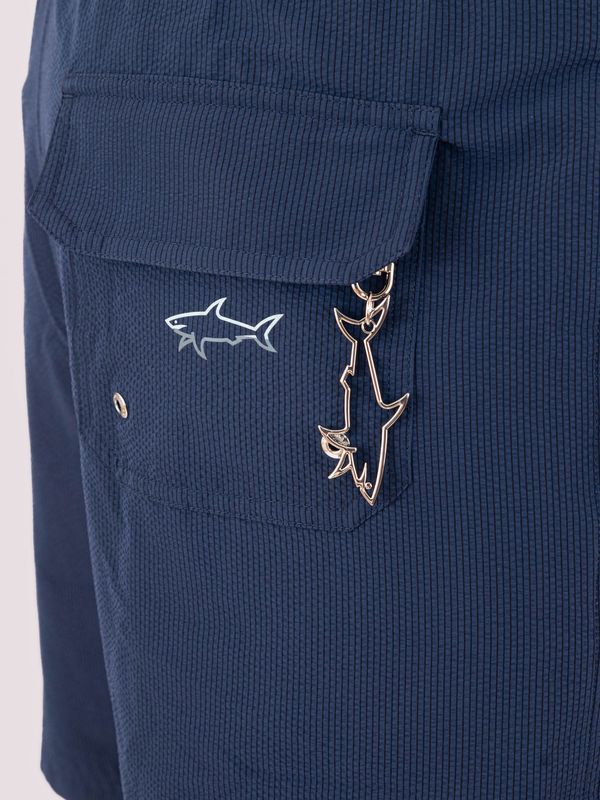 4. Maillot de bain homme Paul&Shark coupe slim en tissu technique Bleu PAUL & SHARK 25415061