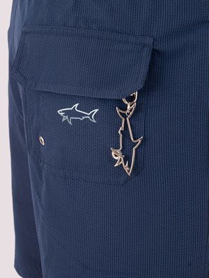 4. Maillot de bain homme Paul&Shark coupe slim en tissu technique Bleu