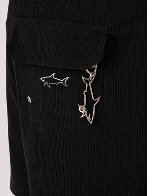 4. Paul&Shark slim-fit men's swimsuit in technical fabric Black
