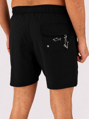 3. Paul&Shark slim-fit men's swimsuit in technical fabric Black