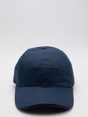 3. Cappello Baseball Uomo Paul&Shark in Cotone con Logo Ricamato Blu