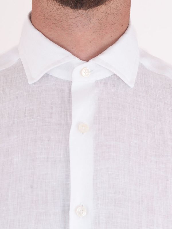 4. Xacus Men's Pure Linen Shirt - Evolution-Regular Fit White Xacus 11297.848ml
