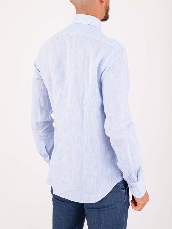 3. Xacus Men's Pure Linen Shirt - Evolution-Regular Fit Celeste Xacus 11297.848ml