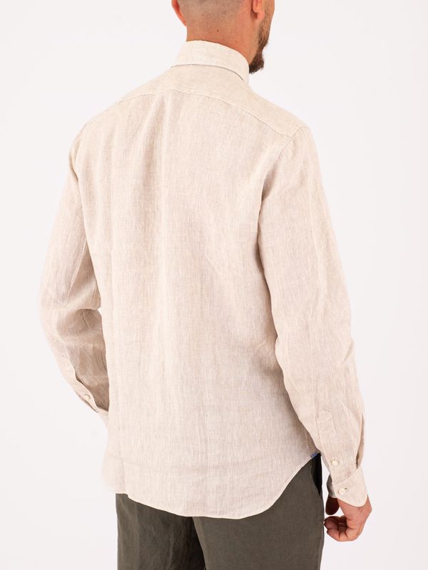 3. Xacus Men's Pure Linen Shirt - Evolution-Regular Fit Ecru Xacus 11297.848ml