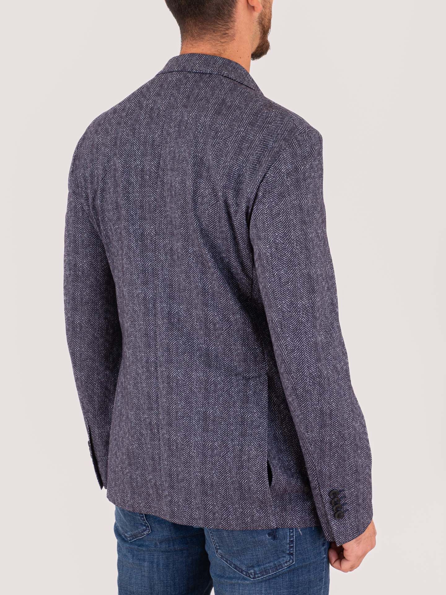 Manuel Ritz Jacket Manuel Ritz men's cotton jacket with classic lapels Blue MANUEL RITZ ...