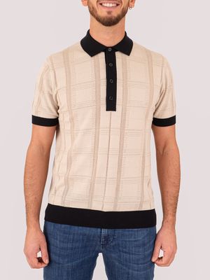 1. Polo en coton pour homme Paolo Pecora Milano avec détails de couleur contrastée Multicolore