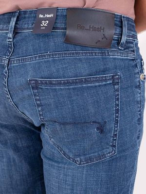 4. Jean slim cinq poches pour homme Re-Hash Bleu