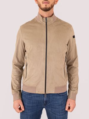 1. Nabucco Jkt Man RRD en micro velours Beige