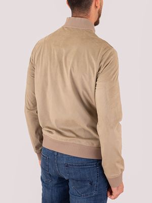 3. Nabucco Jkt Man RRD en micro velours Beige
