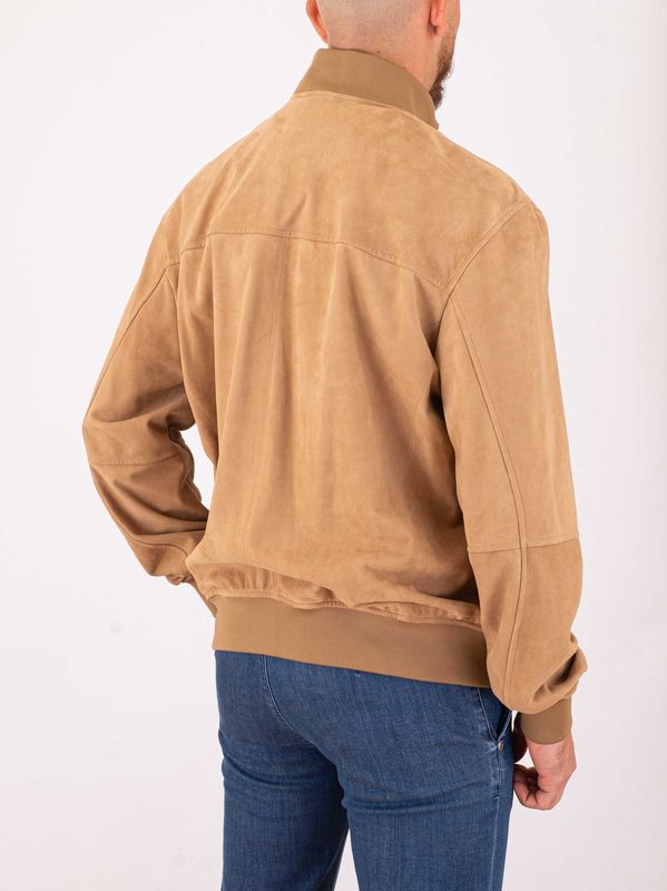 3. Veste en cuir pour homme Peuterey, au design épuré et aux lignes essentielles. Beige Peuterey peu574399012407