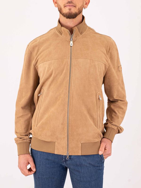 1. Veste en cuir pour homme Peuterey, au design épuré et aux lignes essentielles. Beige Peuterey peu574399012407