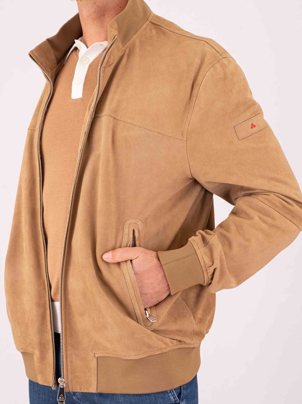 4. Veste en cuir pour homme Peuterey, au design épuré et aux lignes essentielles. Beige Peuterey peu574399012407