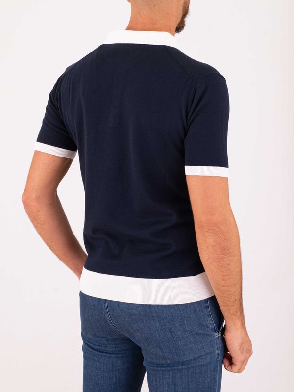 3. Polo uomo Peuterey in cotone con dettagli in contrasto Blu Peuterey peu583399012433
