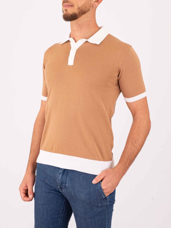 2. Polo en coton pour homme Peuterey avec détails contrastés Chameau Peuterey peu583399012433