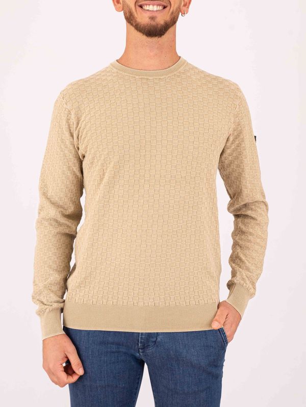 1. Pull en coton Peuterey pour homme, à la texture raffinée et au confort exceptionnel Beige Peuterey peu584599012274