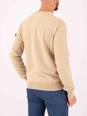 3. Pull en coton Peuterey pour homme, à la texture raffinée et au confort exceptionnel Beige