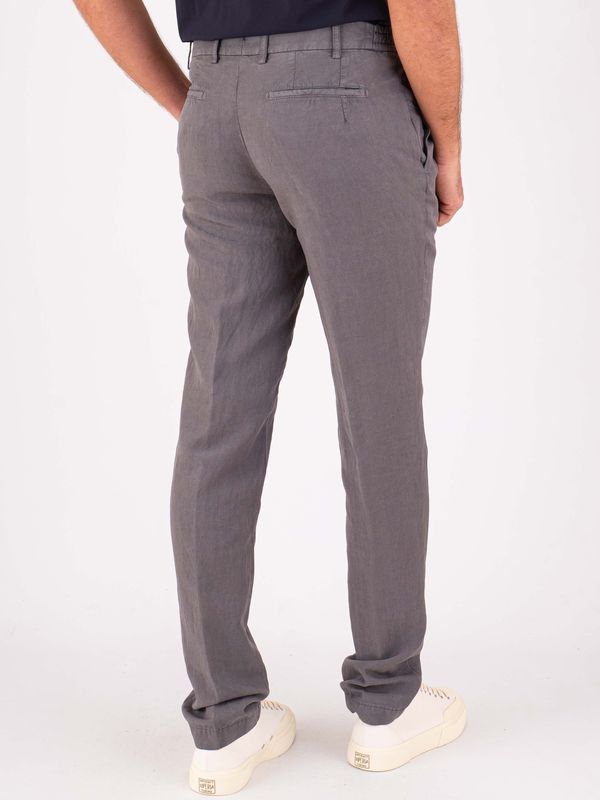 3. Berwich men's trousers in linen blend, lightweight and breathable fabric Anthracite Berwich pu19morelloelax-gdol0760