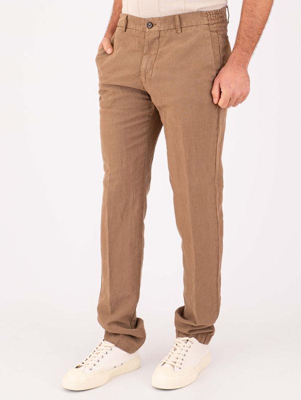 2. Berwich men's trousers in linen blend, lightweight and breathable fabric Honey Berwich pu19morelloelax-gdol0760