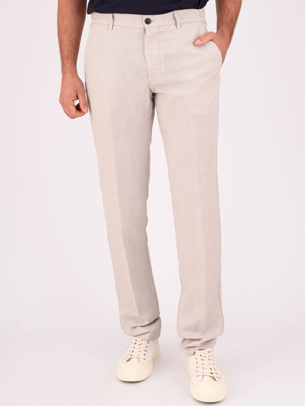 Pantalone uomo Berwich in misto lino, tessuto leggero e traspirante Pomice Berwich