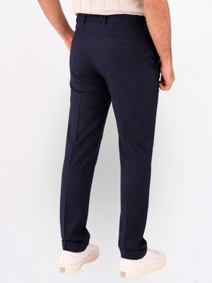 3. Berwich men's trousers in cool wool with double pleats Blue