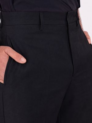 4. Berwich men's trousers in mixed technical fabric Black