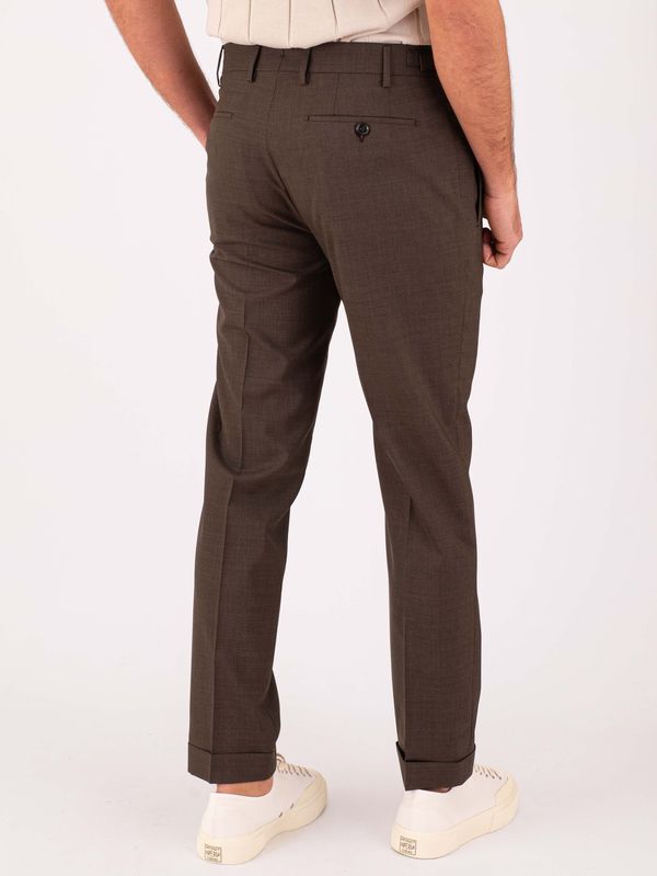 3. Men's Berwich trousers in cool wool with a clean cut Brown Berwich pu19retromz1460