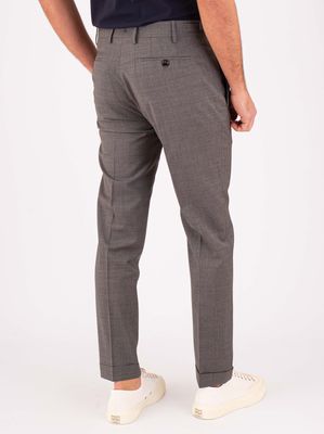 3. Men's Berwich trousers in cool wool with a clean cut Grey