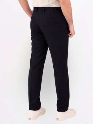 3. Pantalon Berwich pour homme en laine fraîche à la coupe nette Marine